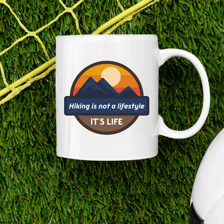 Hiking is not a lifestyle. It's life - hrnek s potiskem