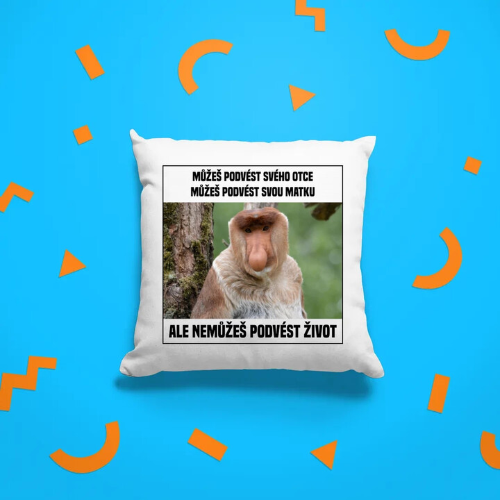 Můžeš podvést svého otce, můžeš podvést svou matku - polštář s potiskem
