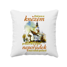 Stal jsem se knězem - polštář s potiskem