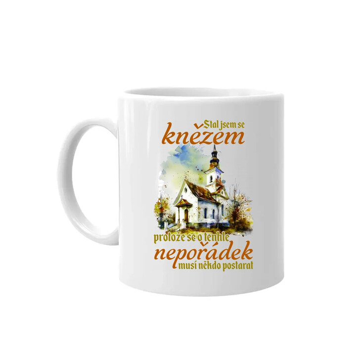 Stal jsem se knězem - hrnek s potiskem