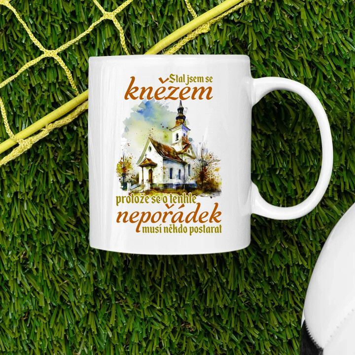 Stal jsem se knězem - hrnek s potiskem
