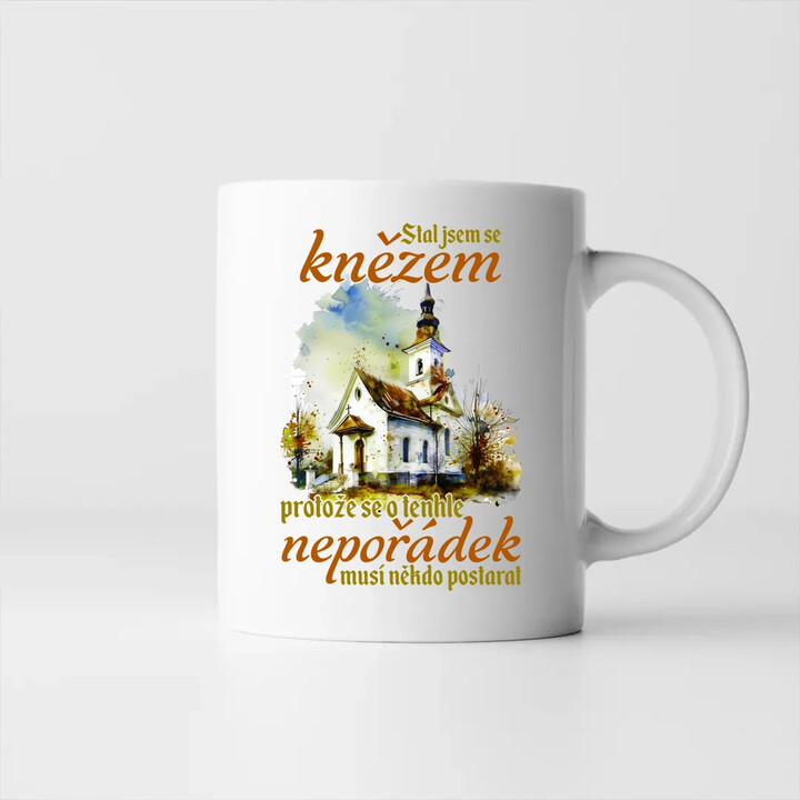 Stal jsem se knězem - hrnek s potiskem