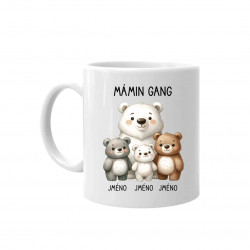 Mámin Gang - tři děti - hrnek s potiskem - personalizovaný produkt