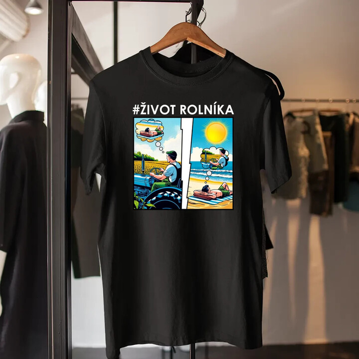 Život rolníka - pánské tričko s potiskem