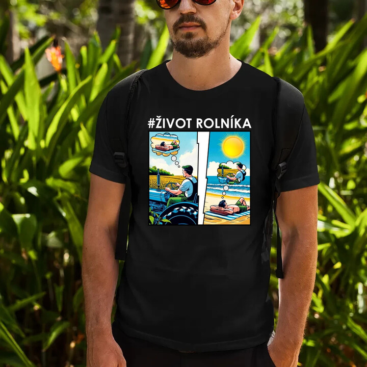 Život rolníka - pánské tričko s potiskem