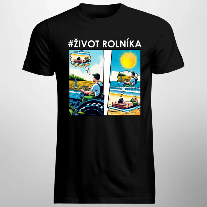 Život rolníka - pánské tričko s potiskem