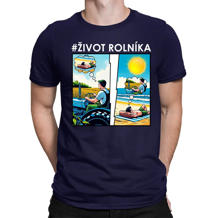 Život rolníka - pánské tričko s potiskem