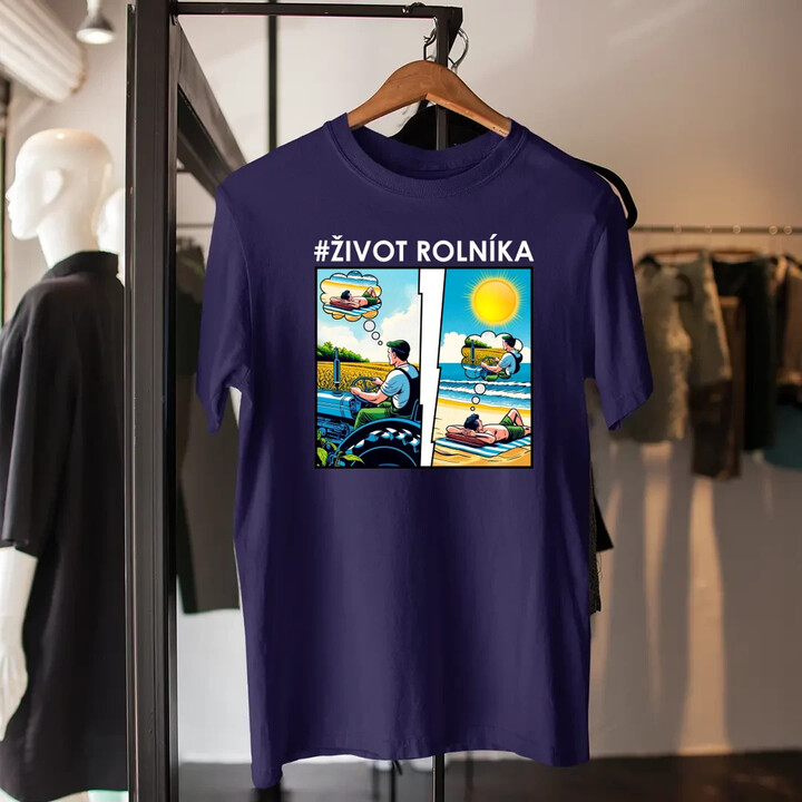 Život rolníka - pánské tričko s potiskem