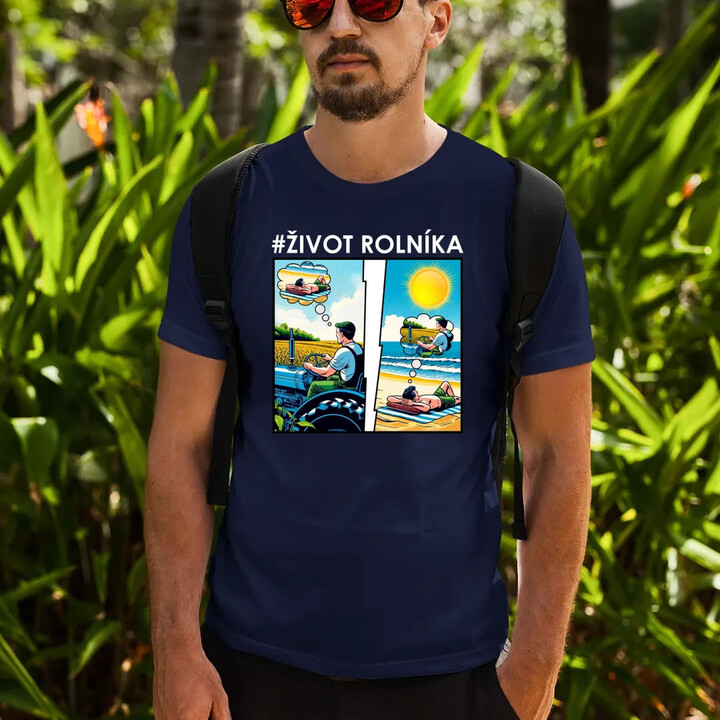 Život rolníka - pánské tričko s potiskem