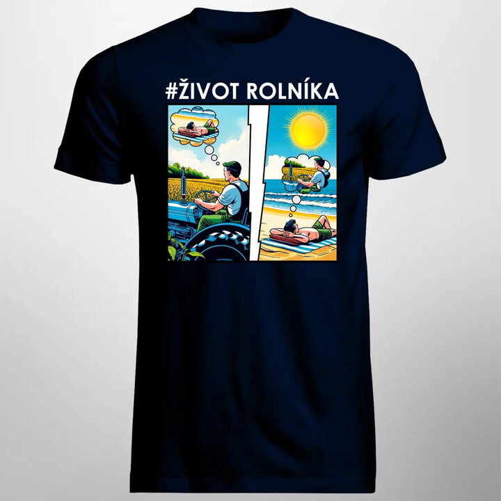Život rolníka - pánské tričko s potiskem