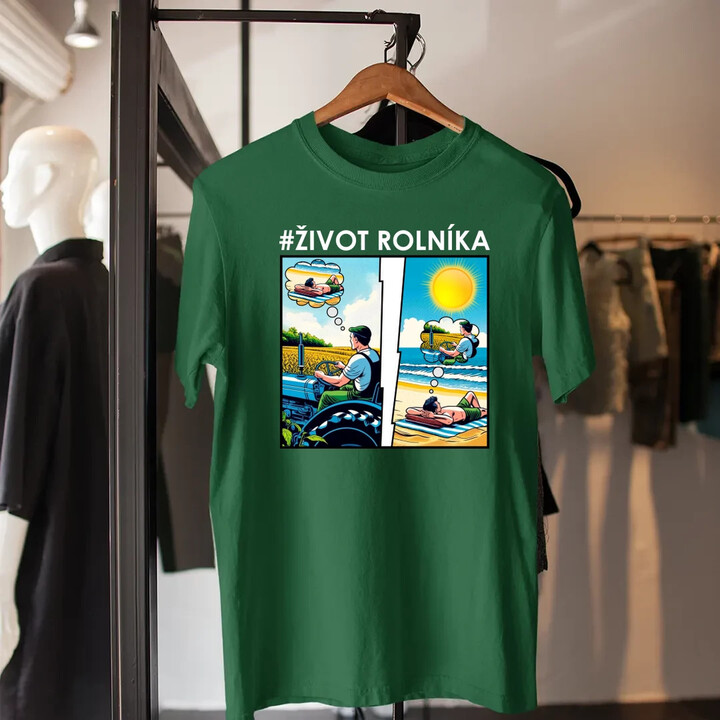 Život rolníka - pánské tričko s potiskem