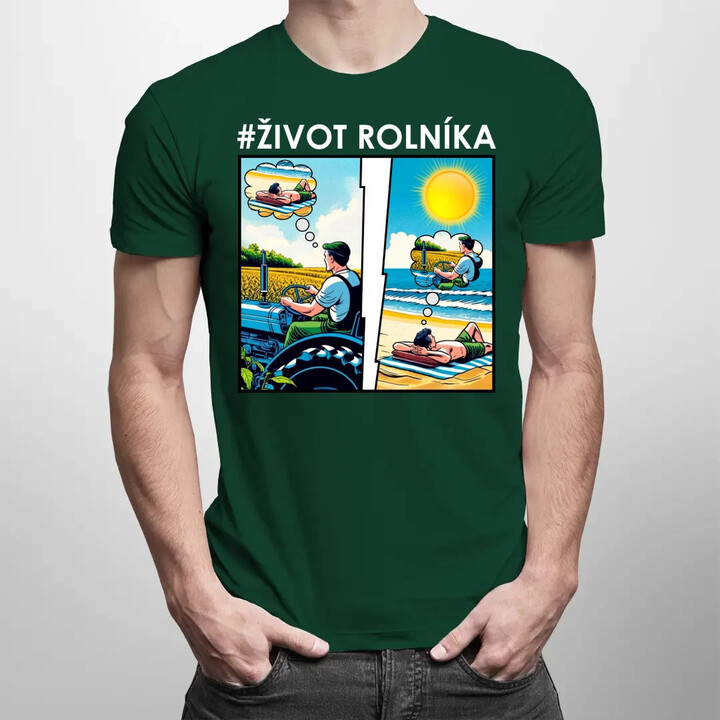 Život rolníka - pánské tričko s potiskem