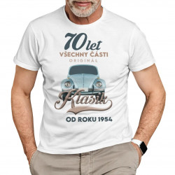 70 let - Všechny části originál - Klasik od roku 1954 - pánské tričko s potiskem