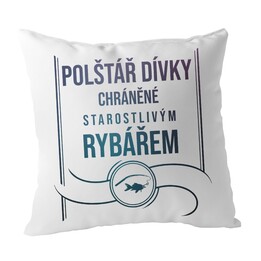 Polštář dívky chráněné starostlivým rybářem - polštář