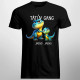 Tátův Gang (dinosauři) - jedno dítě - pánské tričko s potiskem - personalizovaný produkt