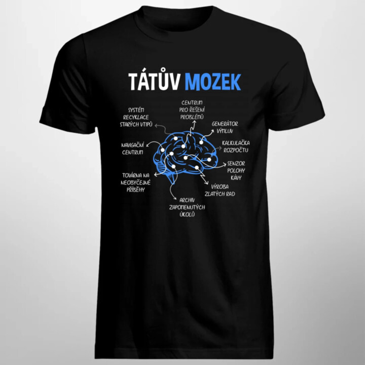 Tátův mozek - pánské tričko s potiskem