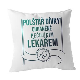 Polštář dívky chráněné pečujícím lékařem - polštář