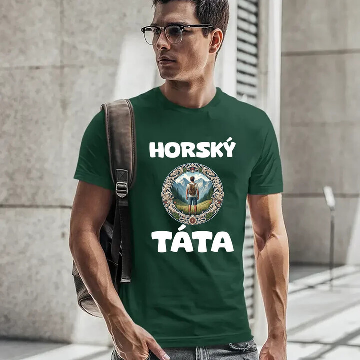 Horský táta - pánské tričko s potiskem