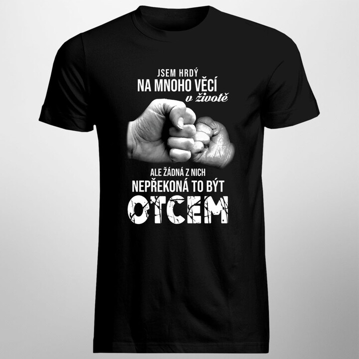 Jsem hrdý na mnoho věcí v životě - pánská trička  s potiskem