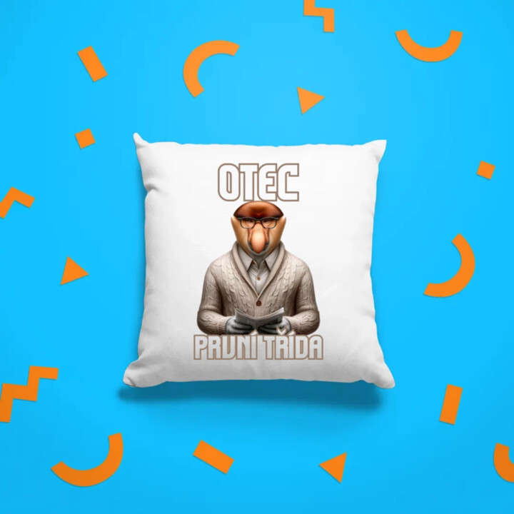Otec první třída - polštář s potiskem