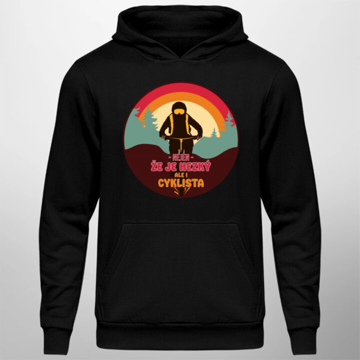 Nejen, že je hezký, ale i cyklista - pánská mikina s potiskem