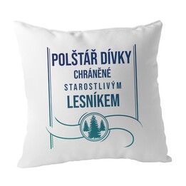 Polštář dívky chráněné starostlivým lesníkem - polštář