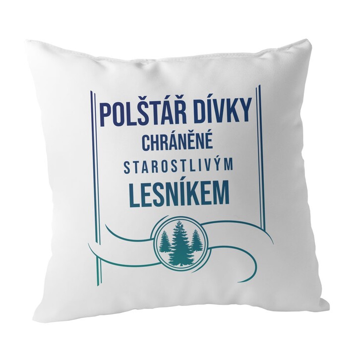 Polštář dívky chráněné starostlivým lesníkem - polštář