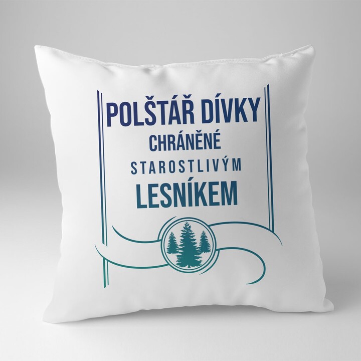 Polštář dívky chráněné starostlivým lesníkem - polštář