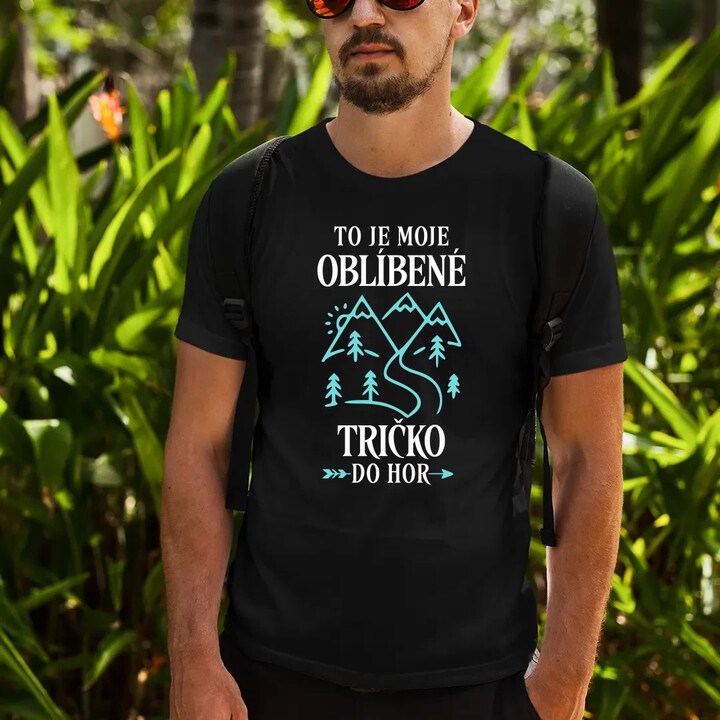 To je moje oblíbené tričko do hor - pánské tričko s potiskem