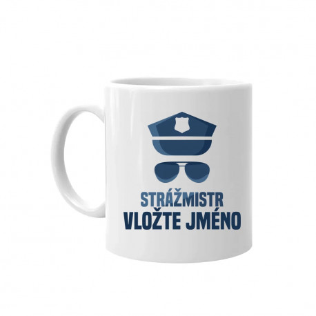 Strážmistr (jméno) - hrnek s potiskem - personalizovaný produkt