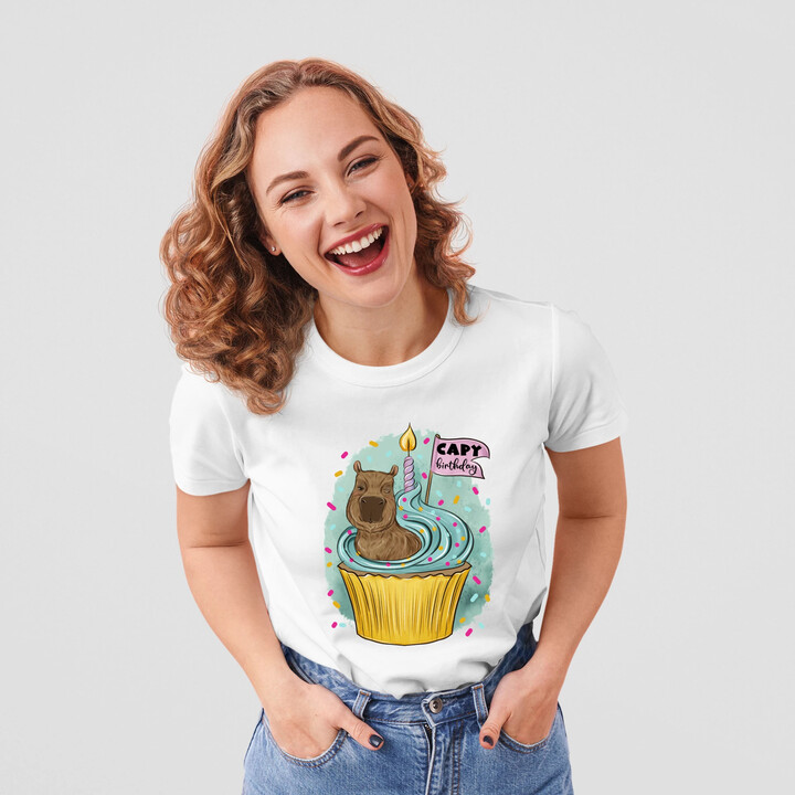 Capybirthday  - dámské tričko s potiskem