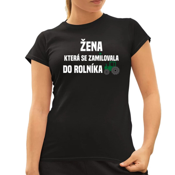 Žena, která se zamilovala do rolníka  - dámské tričko s potiskem