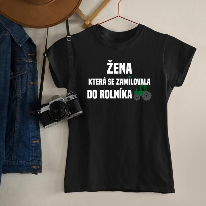 Žena, která se zamilovala do rolníka  - dámské tričko s potiskem