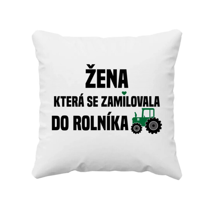 Žena, která se zamilovala do rolníka - polštář s potiskem