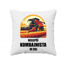 Nejlepší kombajnista ve vsi - polštář s potiskem