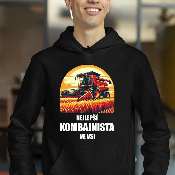 Nejlepší kombajnista ve vsi - pánská mikina s potiskem