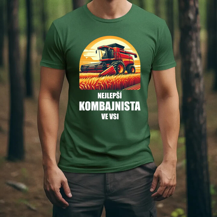 Nejlepší kombajnista ve vsi - pánské tričko s potiskem