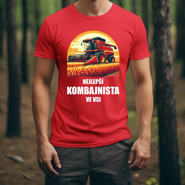 Nejlepší kombajnista ve vsi - pánské tričko s potiskem