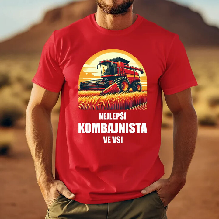 Nejlepší kombajnista ve vsi - pánské tričko s potiskem