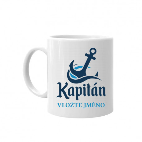 Kapitán (jméno) - hrnek s potiskem - personalizovaný produkt