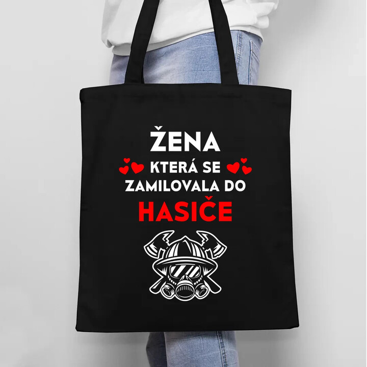 Žena, která se zamilovala do hasiče - taška s potiskem
