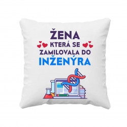 Žena, která se zamilovala do inženýra - polštář s potiskem