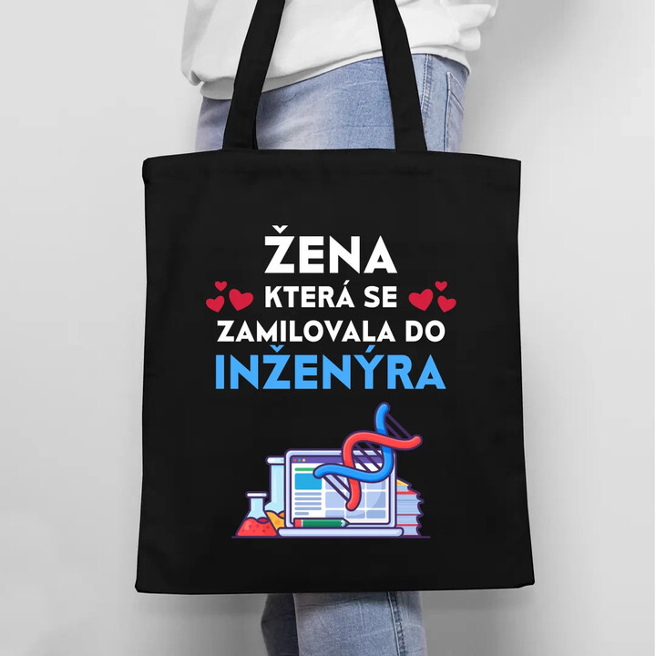 Žena, která se zamilovala do inženýra - taška s potiskem