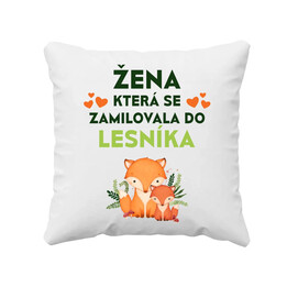 Žena, která se zamilovala do lesníka  - polštář s potiskem