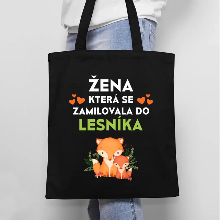 Žena, která se zamilovala do lesníka  - taška s potiskem