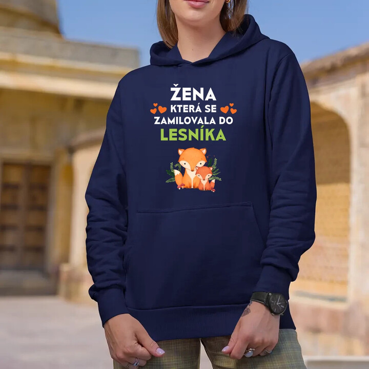 Žena, která se zamilovala do lesníka  - dámská mikina s potiskem