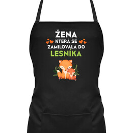 Žena, která se zamilovala do lesníka  - zástěra s potiskem