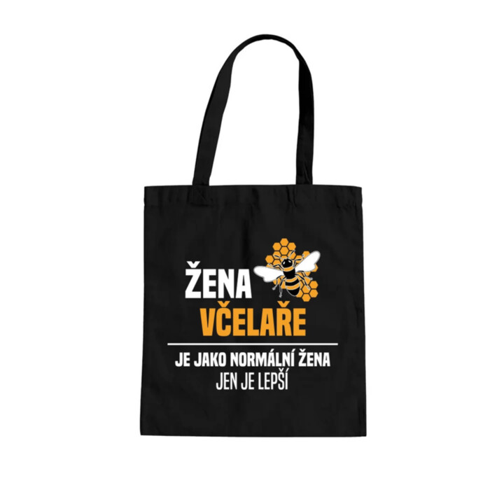 Žena včelaře je jako normální žena, jen je lepší  - taška s potiskem