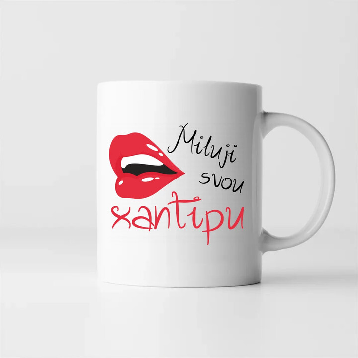 Miluji svou xantipu V2 - hrnek s potiskem