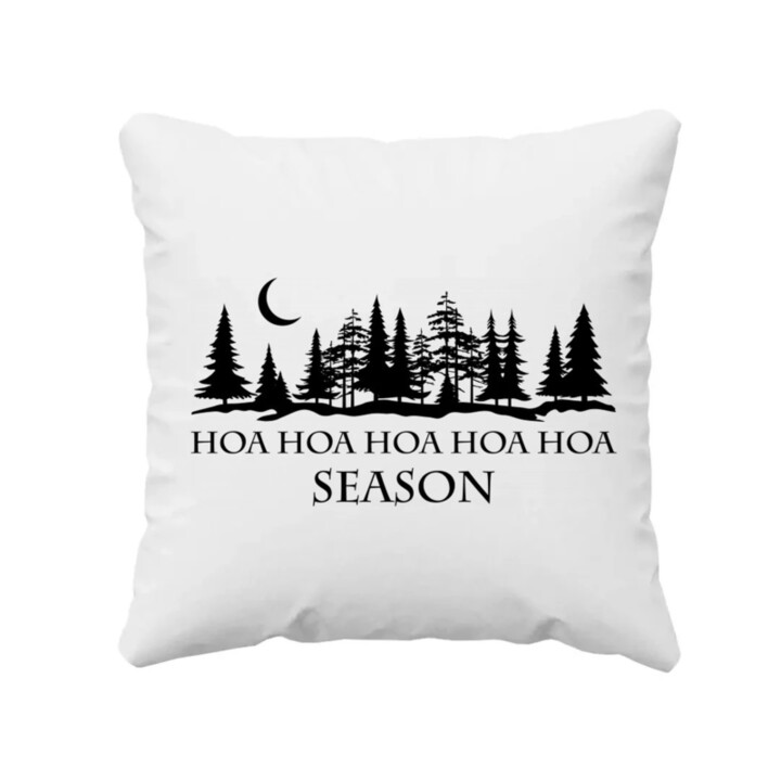 Hoa hoa hoa hoa hoa season - polštář s potiskem
